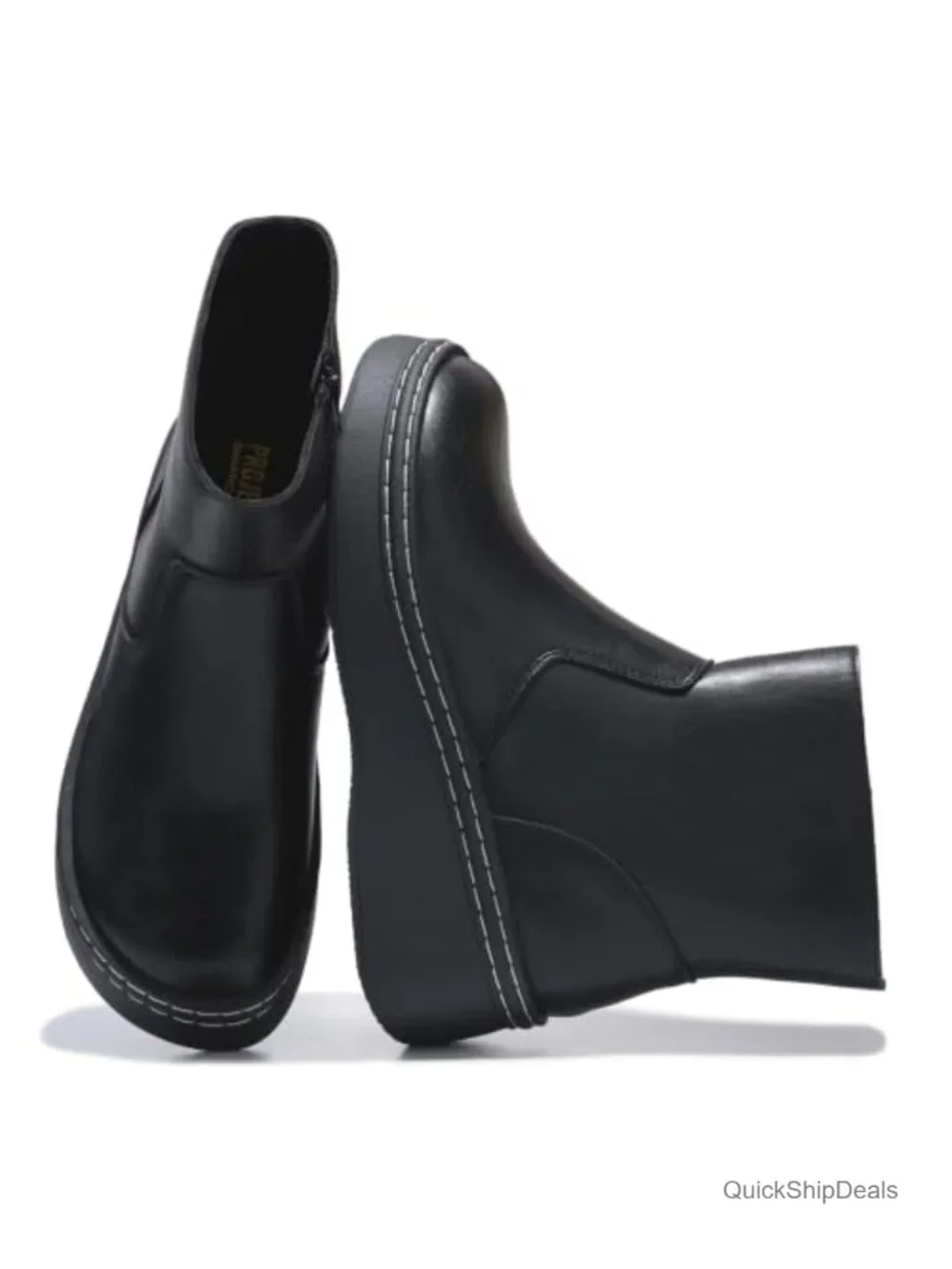 Genuine Leather Platform Ankle Boots for Women